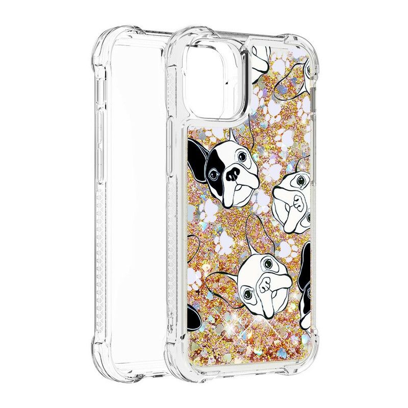 Coque iPhone 13 Pro Max Mr Chien Paillettes