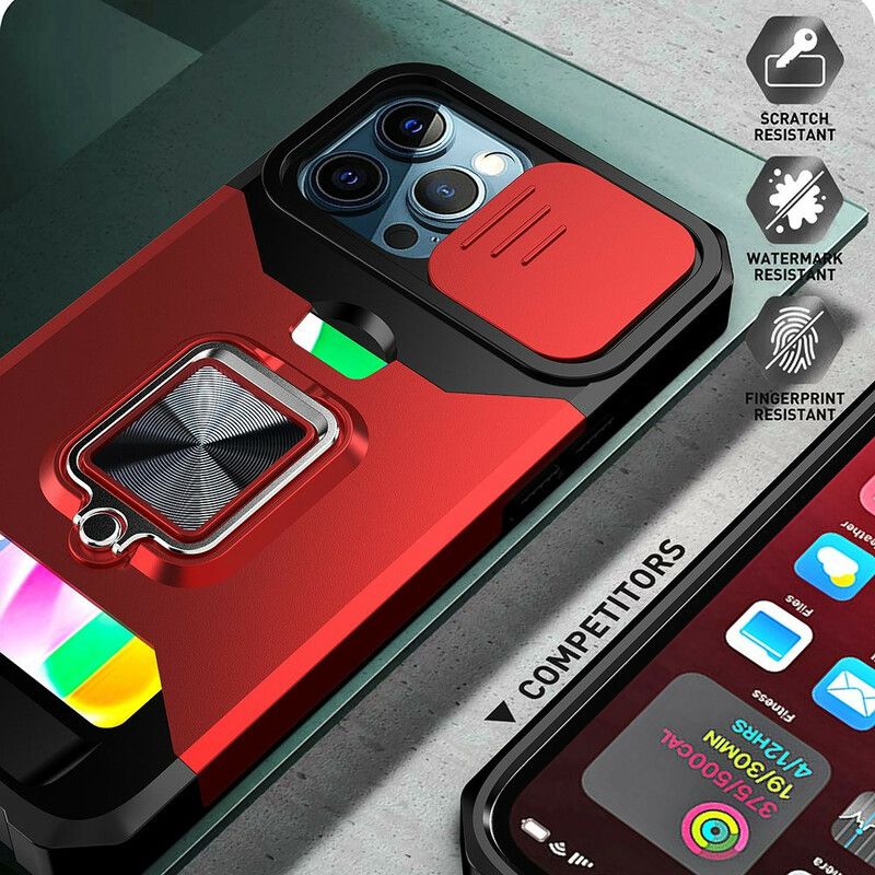 Coque iPhone 13 Pro Max Multi-fonctionnelle Protège-lentilles