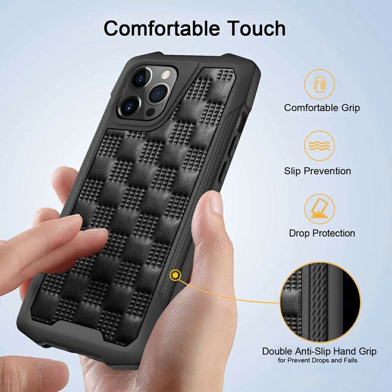 Coque iPhone 13 Pro Max Style Matelassé Coins Renforcés