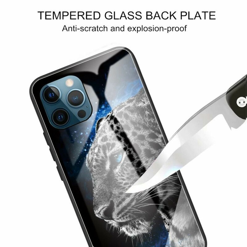 Coque iPhone 13 Pro Max Verre Trempé Face De Félin