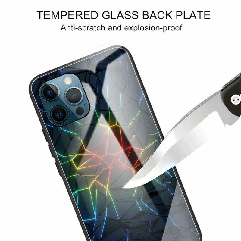 Coque iPhone 13 Pro Max Verre Trempé Geometry