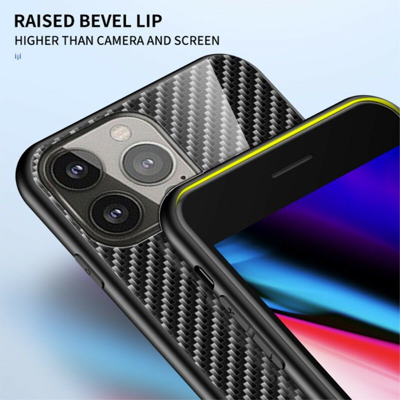 Coque iPhone 13 Pro Verre Trempé Fibre Carbone