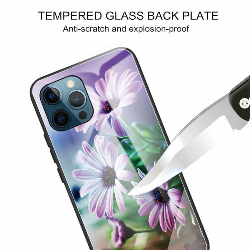 Coque iPhone 13 Pro Verre Trempé Fleurs Réalistes