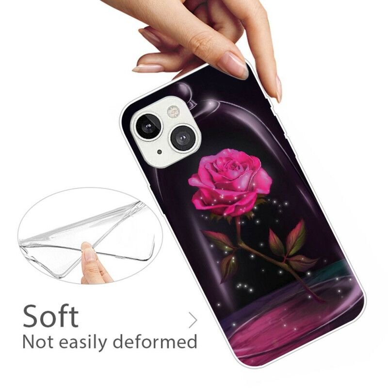 Coque iPhone 13 Rose Magique