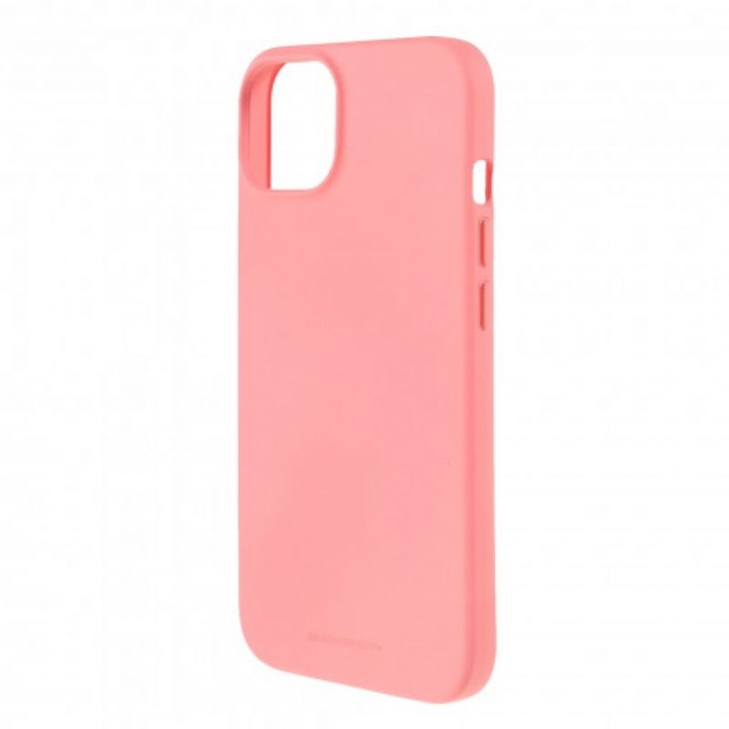 Coque iPhone 13 Silicone Mat Mercury Goospery