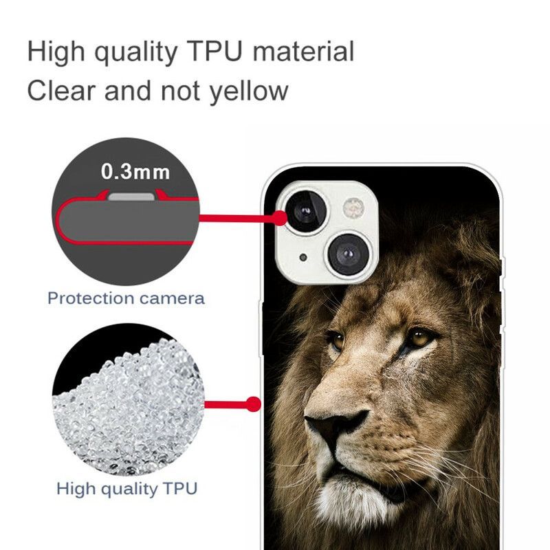 Coque iPhone 13 Tête De Lion