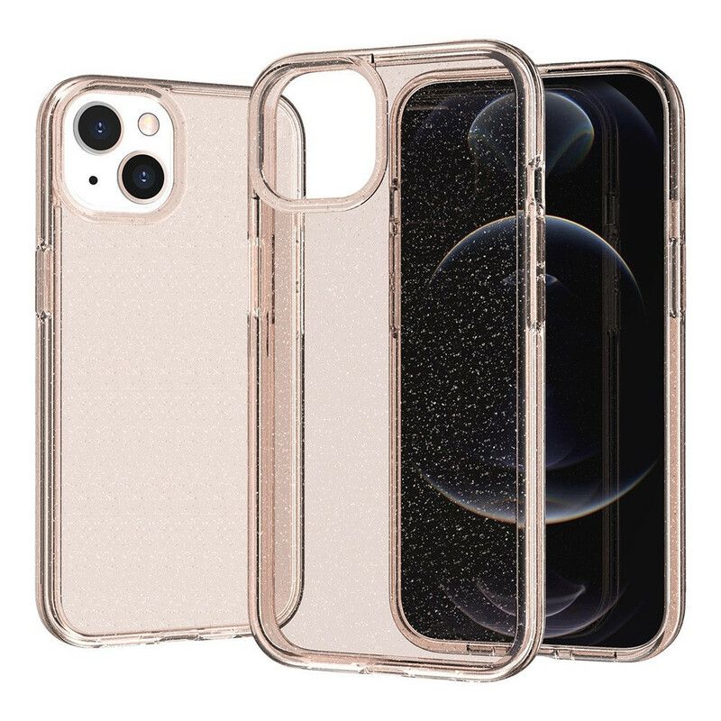 Coque iPhone 13 Transparente Paillettes