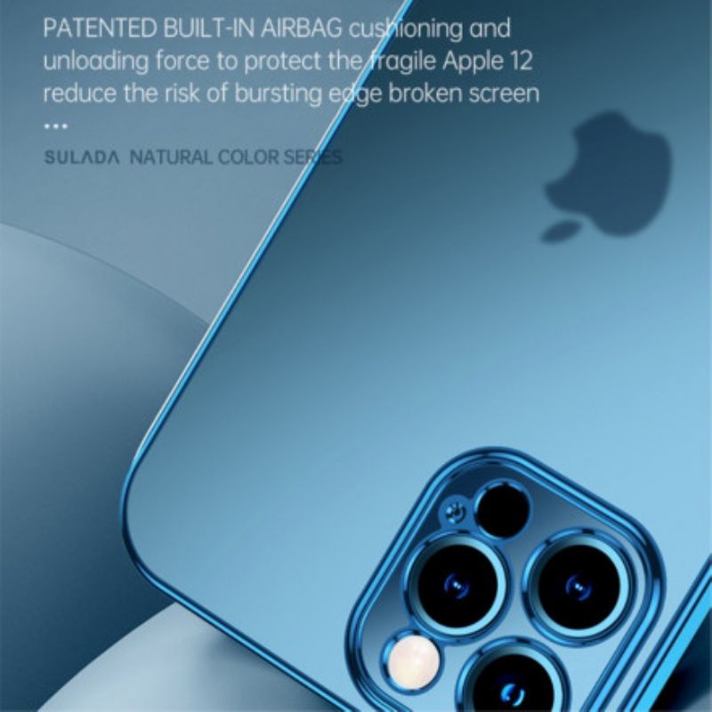 Coque iPhone 13 Transparente Rebords Style Métal Sulada