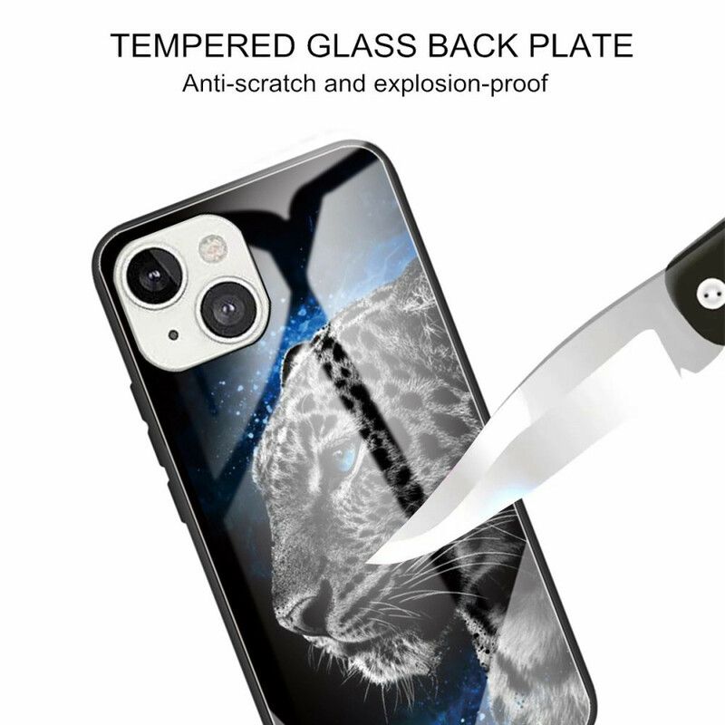 Coque iPhone 13 Verre Trempé Face De Félin