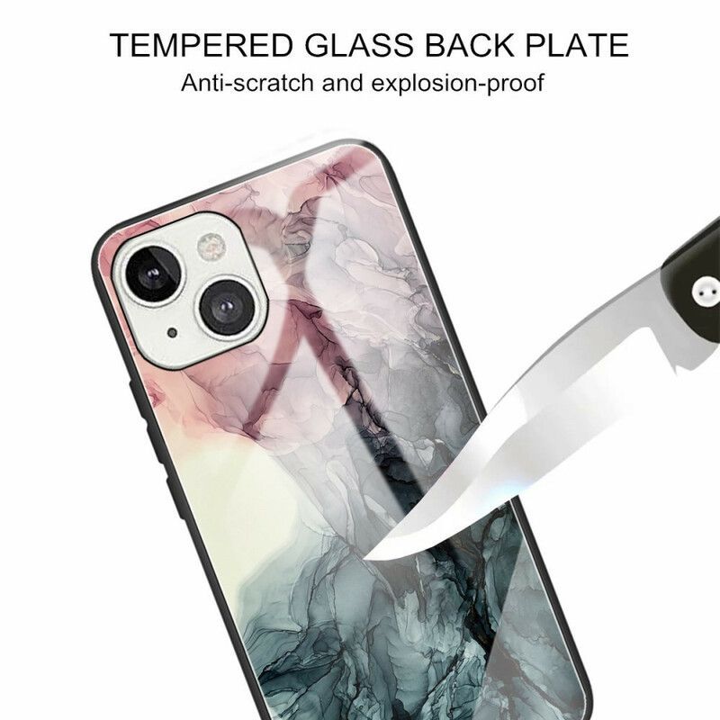 Coque iPhone 13 Verre Trempé Marble