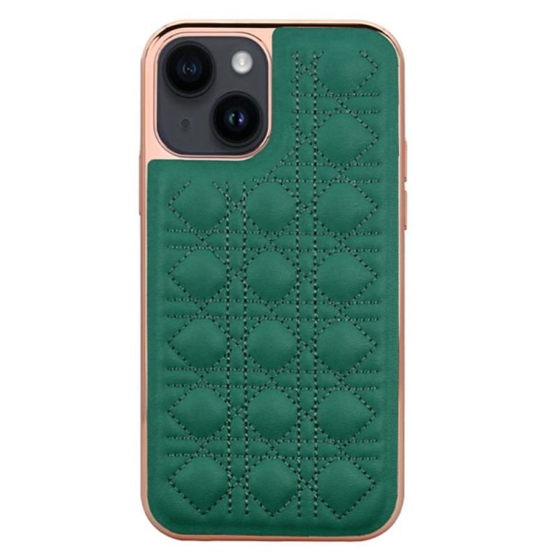 Coque iPhone 14 Plus Effet Cuir Couture VIETAO