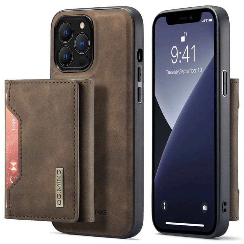 Coque iPhone 14 Pro Max Porte-Cartes Détachable DG.MING