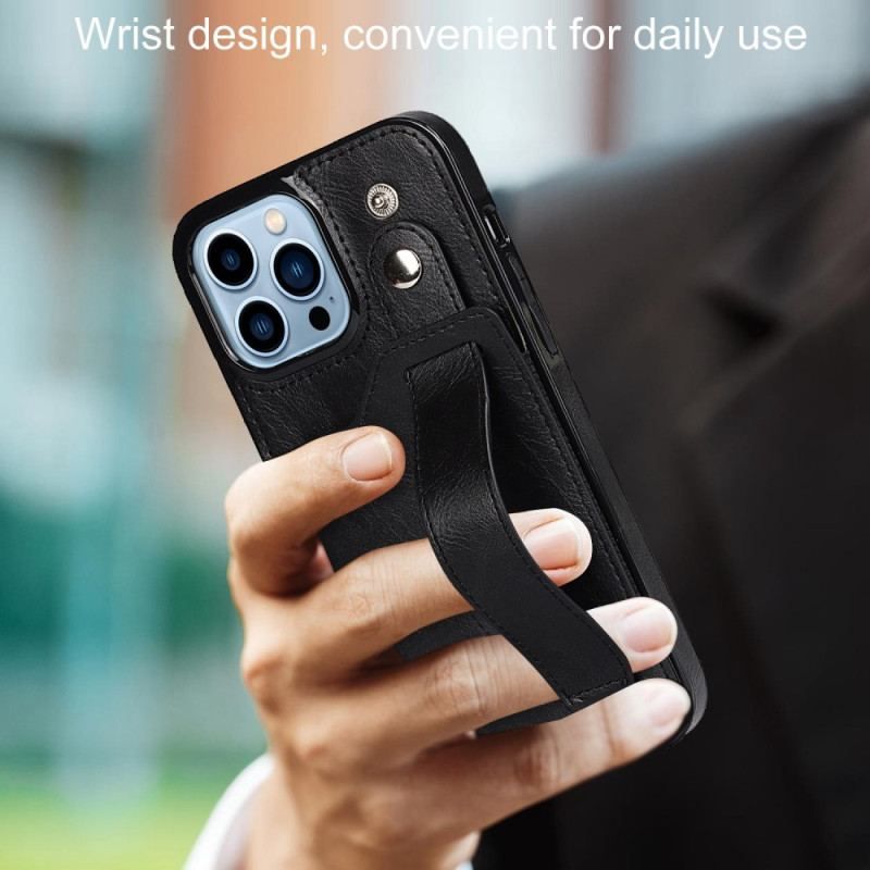 Coque iPhone 14 Pro RFID Porte-Cartes avec Sangle