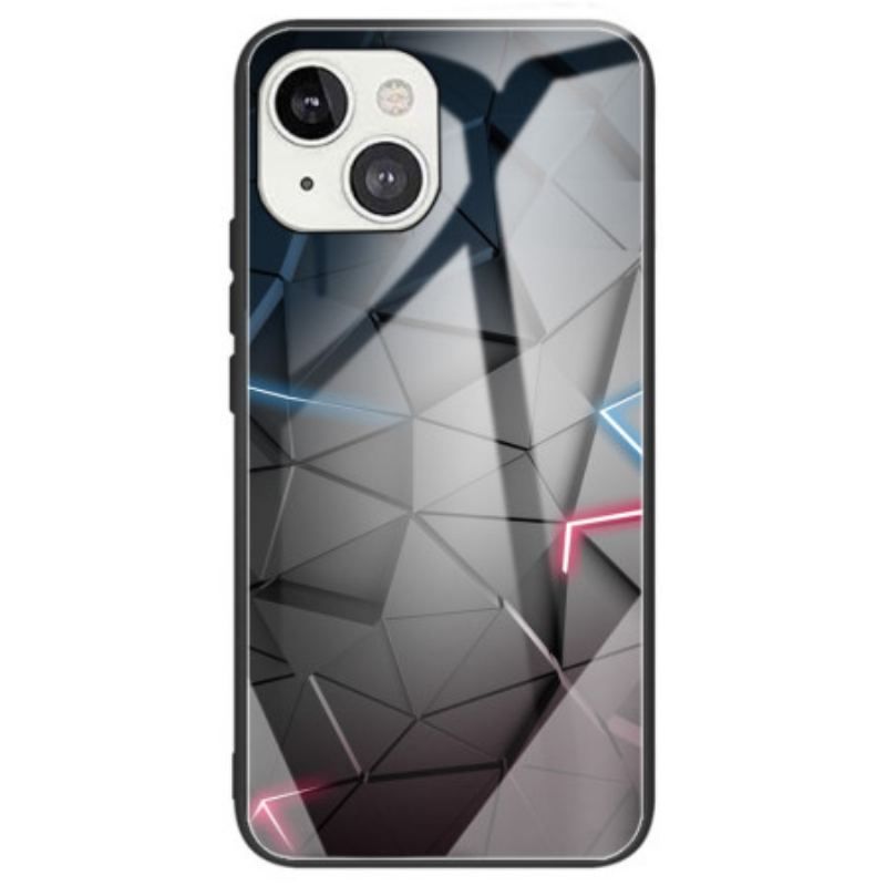 Coque iPhone 14 Verre Trempé Géométrique