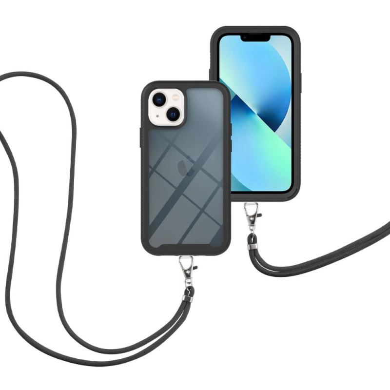 Coque iPhone 15 Plus à Cordon Transparente