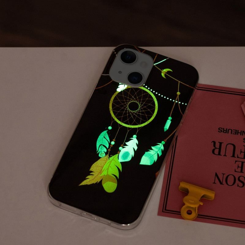 Coque iPhone 15 Plus Fluorescente Attrape Rêves