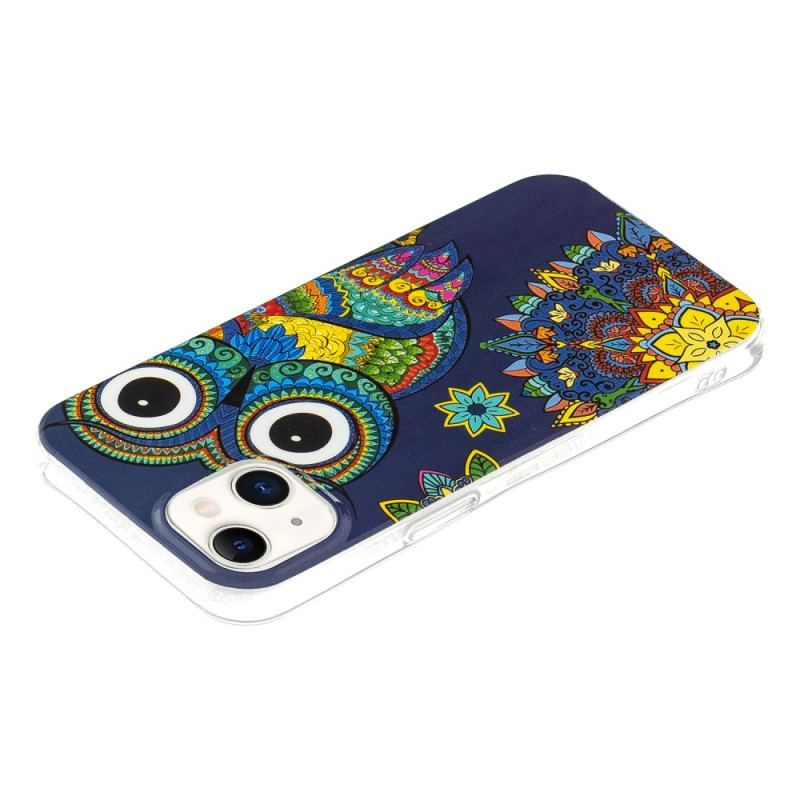 Coque iPhone 15 Plus Fluorescente Hibou