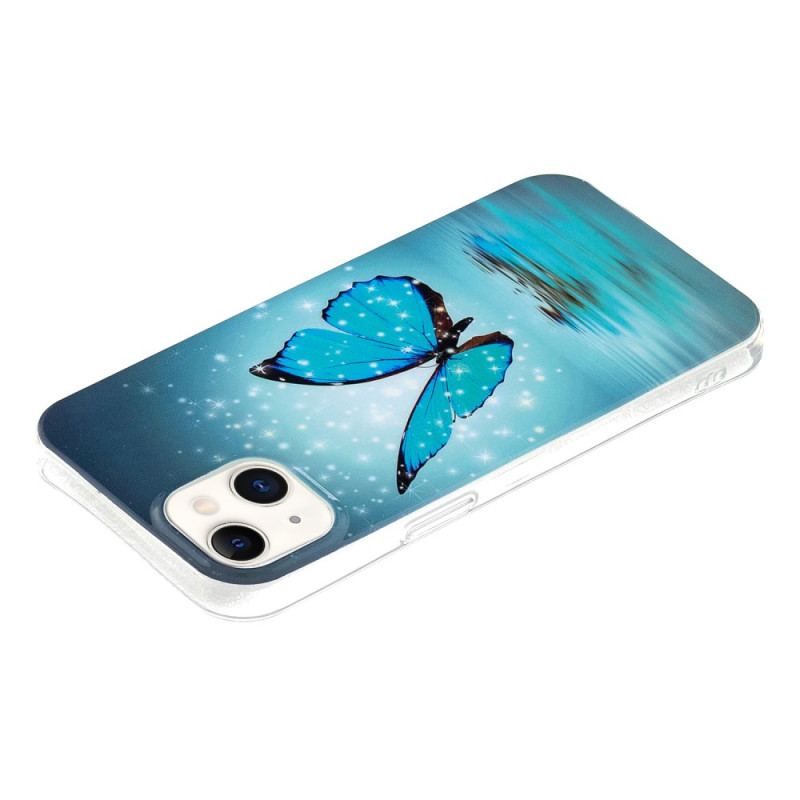 Coque iPhone 15 Plus Fluorescente Papillons