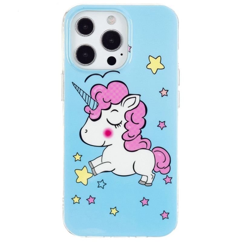 Coque iPhone 15 Pro Fluorescente Licorne