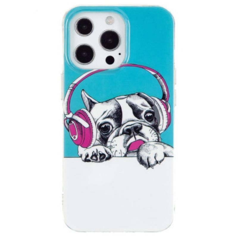 Coque iPhone 15 Pro Max Fluorescente Chien