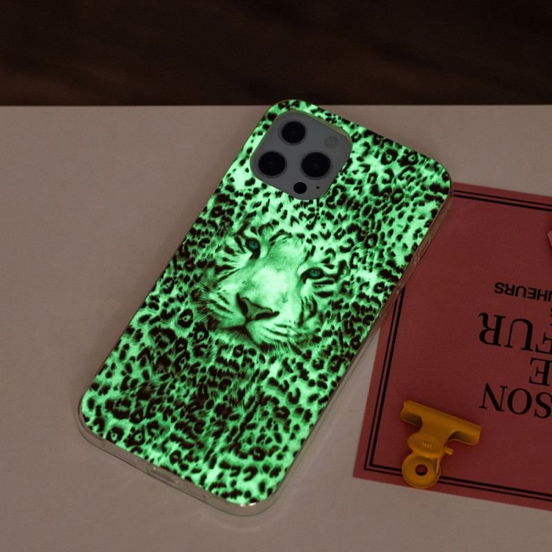 Coque iPhone 15 Pro Max Fluorescente Léopard