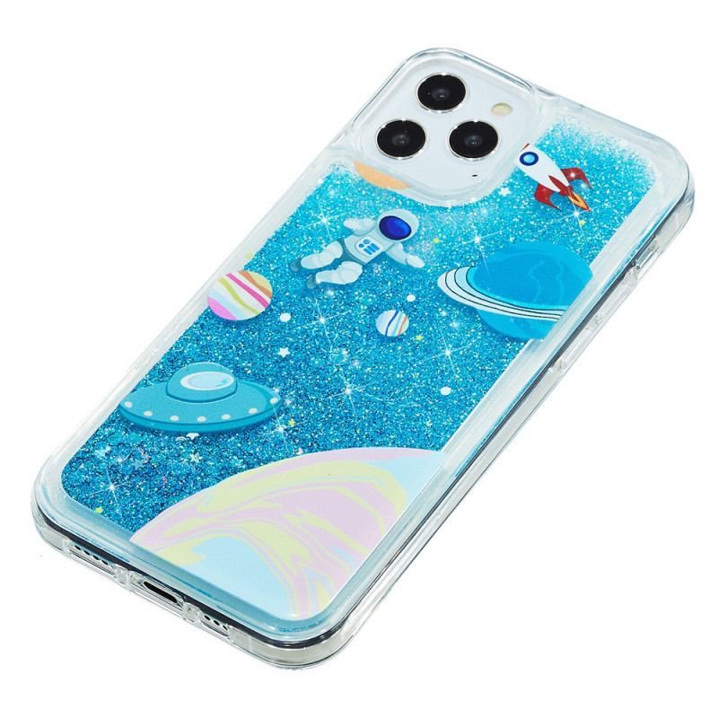 Coque iPhone 15 Pro Max Paillettes Espace