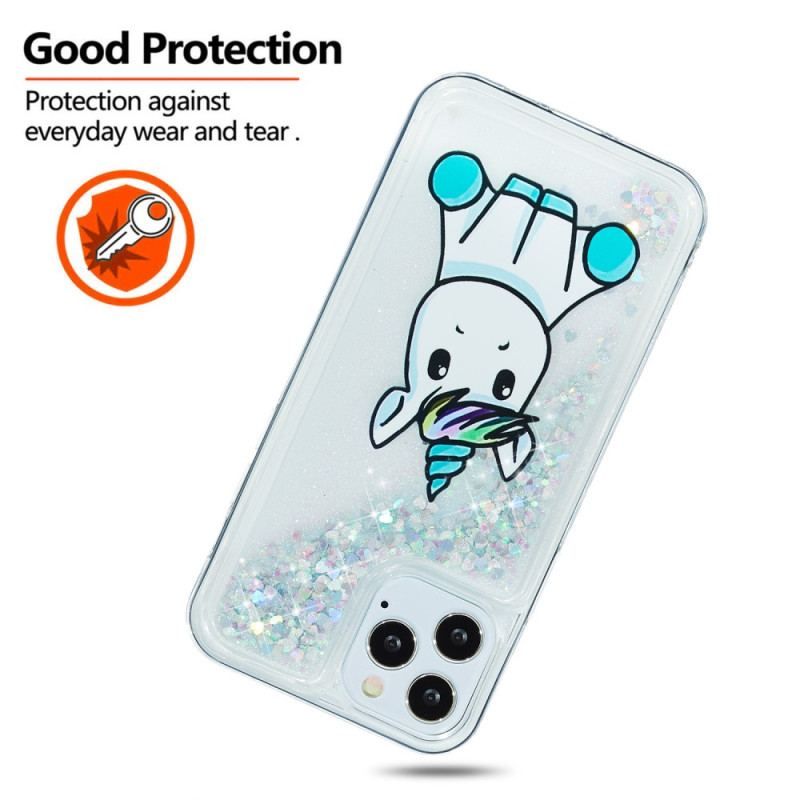 Coque iPhone 15 Pro Max Paillettes Licorne