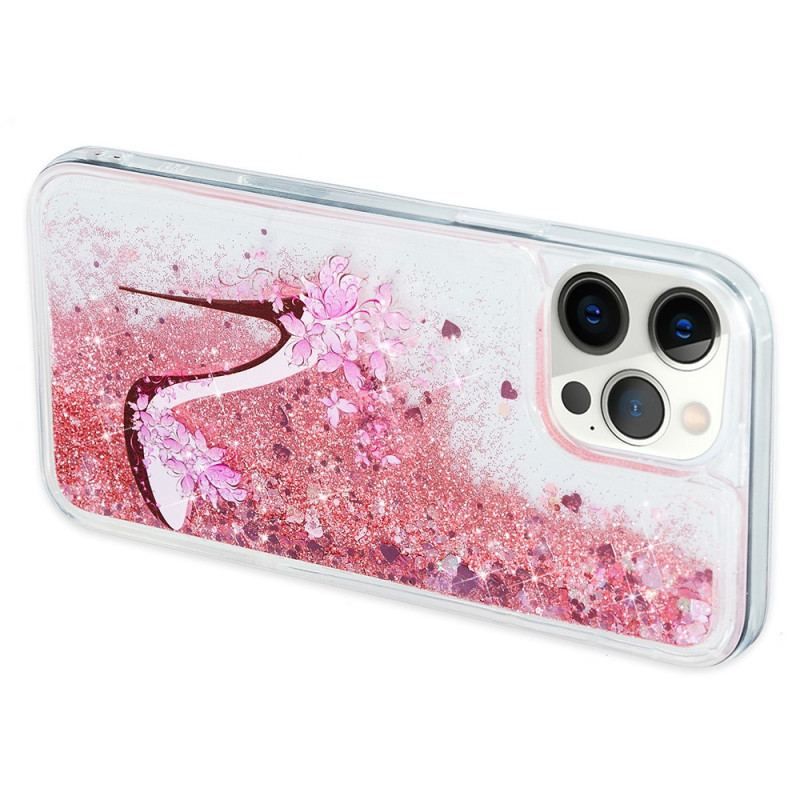 Coque iPhone 15 Pro Paillettes Escarpin