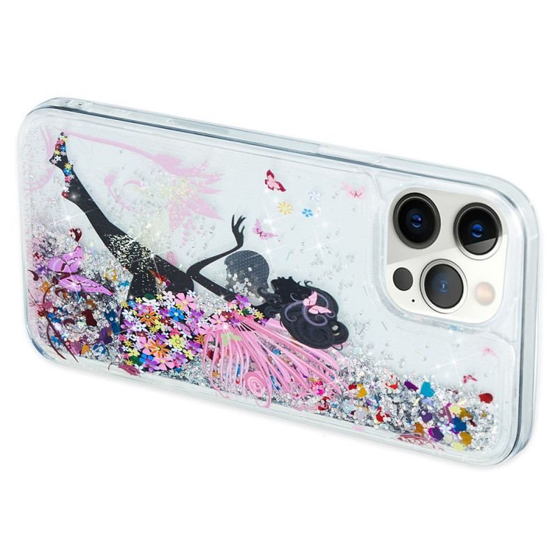 Coque iPhone 15 Pro Paillettes Fée