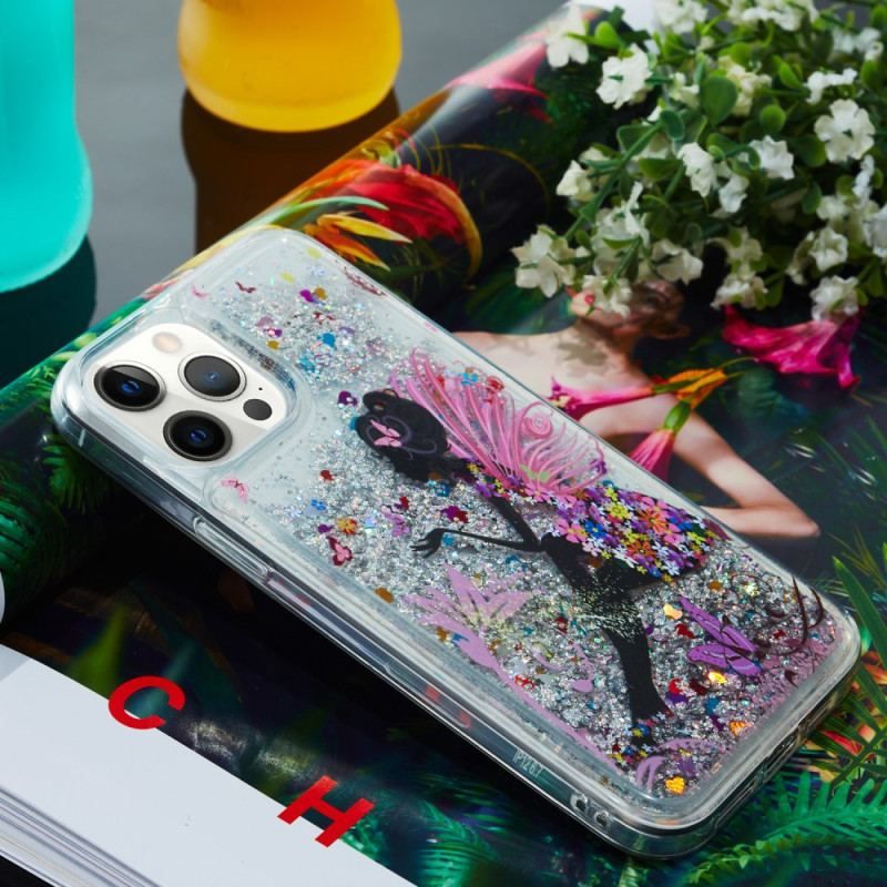 Coque iPhone 15 Pro Paillettes Fée