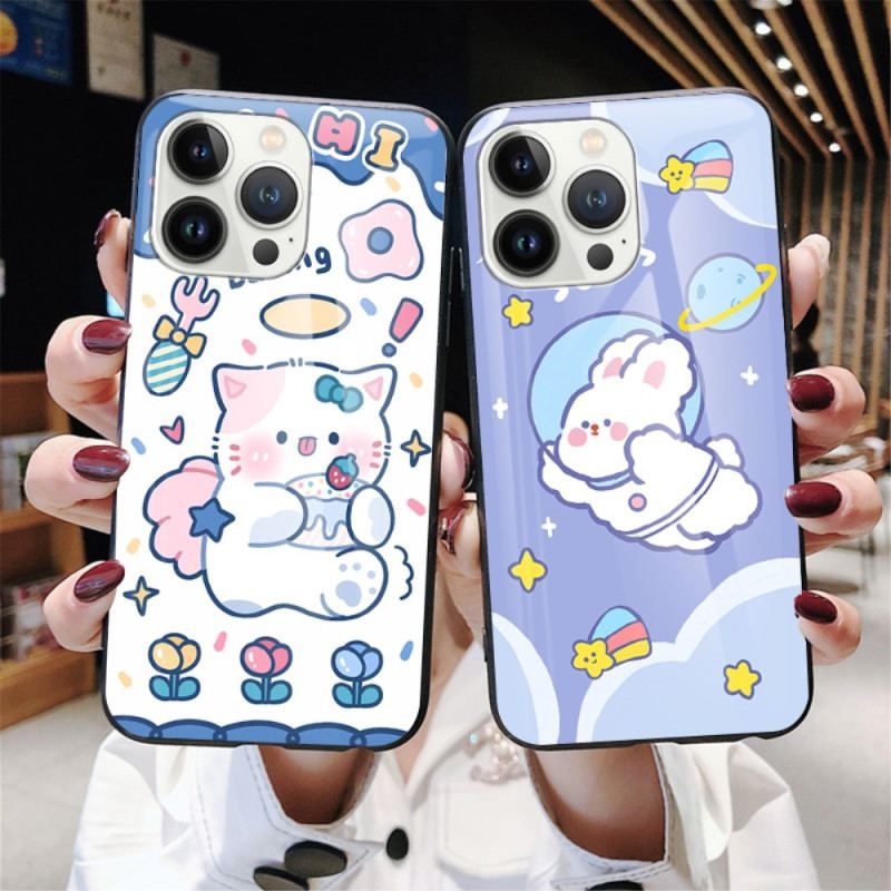 Coque iPhone 15 Pro Verre Trempé Happy Rabbit