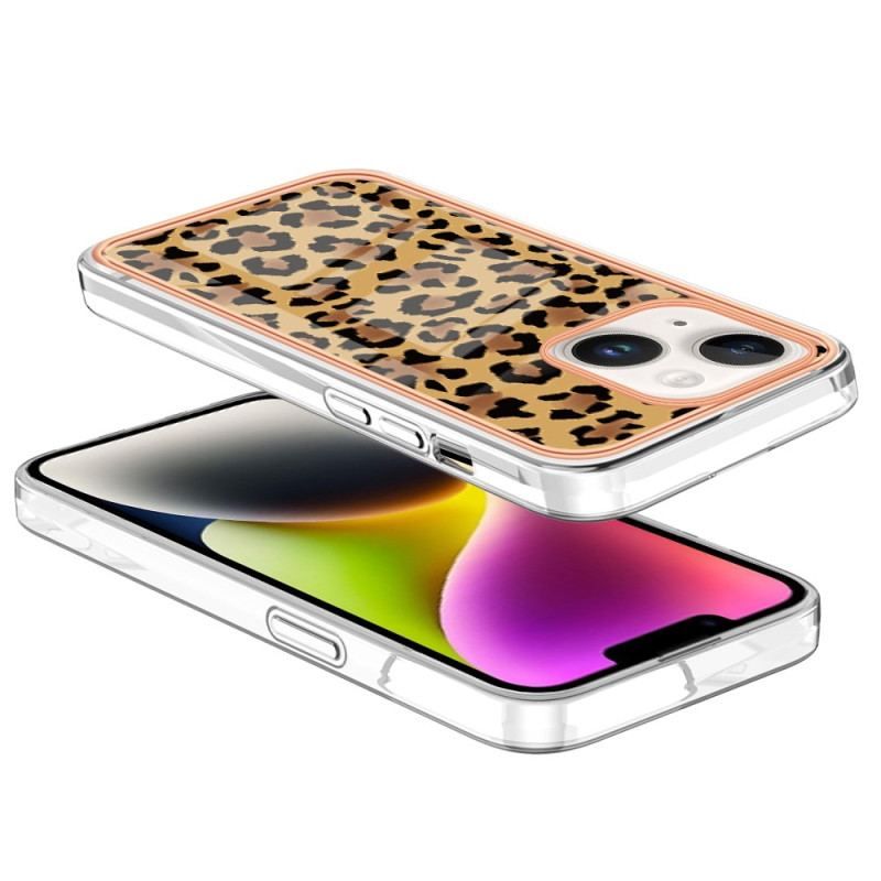 Coque iPhone 15 Pus Léopard