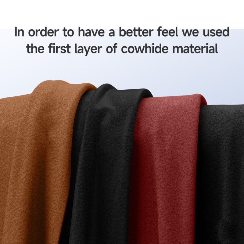 Coque iPhone 17 Compatible MagSafe Cuir avec Support