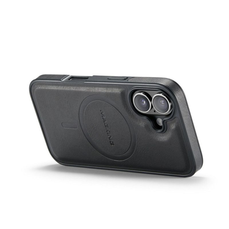 Coque iPhone 17 Compatible MagSafe Effet Cuir Premium