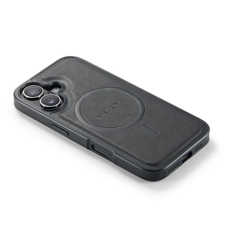 Coque iPhone 17 Compatible MagSafe Effet Cuir Premium