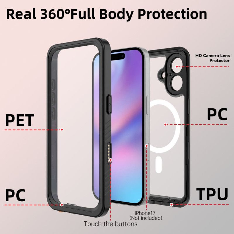 Coque iPhone 17 Compatible MagSafe Étanche Série FS / FM REDPEPPER