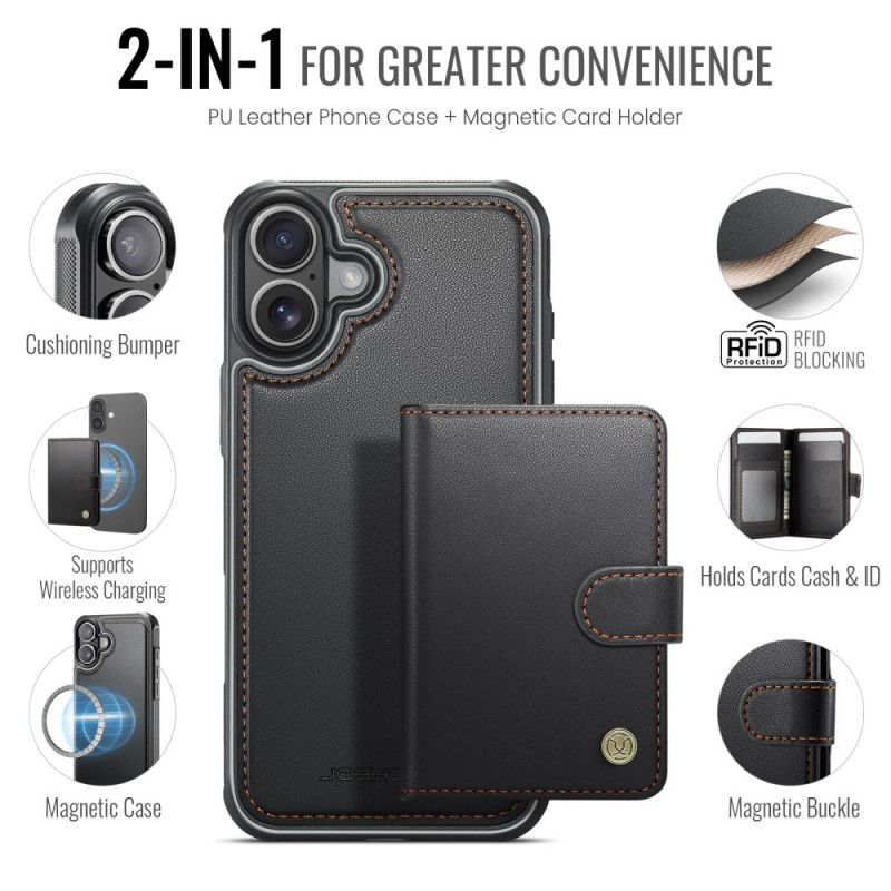 Coque iPhone 17 MagSafe Porte-Cartes RFID Détachable