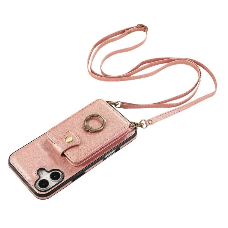 Coque iPhone 17 Multi-Cartes et Bandoulière