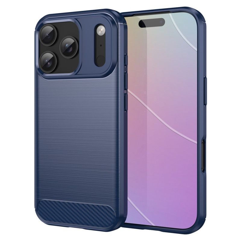 Coque iPhone 17 Pro Fibre Carbone Brossée