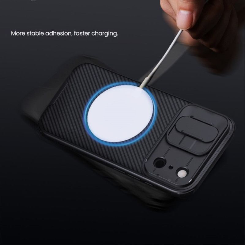 Coque iPhone 17 Pro MagSafe et Protection Caméra Coulissante NILLKIN