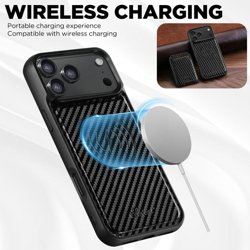 Coque iPhone 17 Pro Max Compatible Magsafe Porte-Cartes Détachable