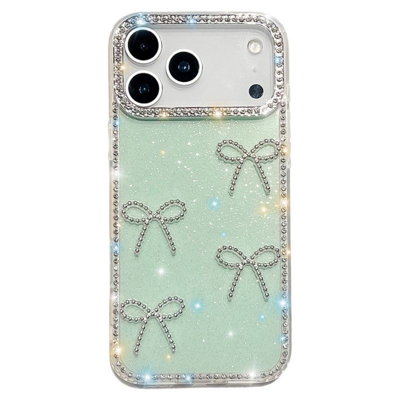 Coque iPhone 17 Pro Max Décoration Papillons et Paillettes