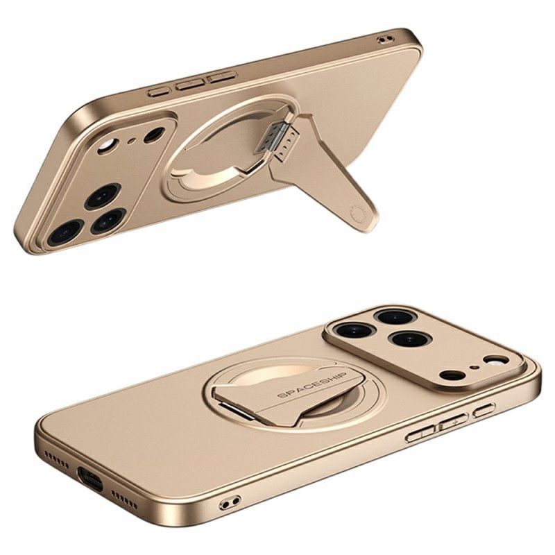 Coque iPhone 17 Pro Max MagSafe Effet Métal Support Intégré