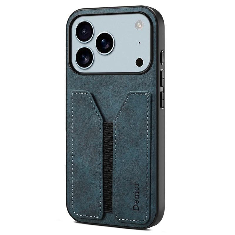 Coque iPhone 17 Pro Max Porte-Cartes Élastique DENIOR