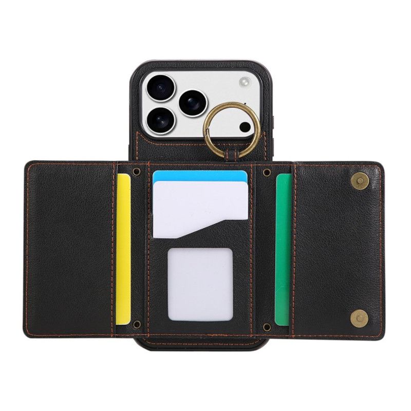 Coque iPhone 17 Pro Max Portefeuille et Bandoulière