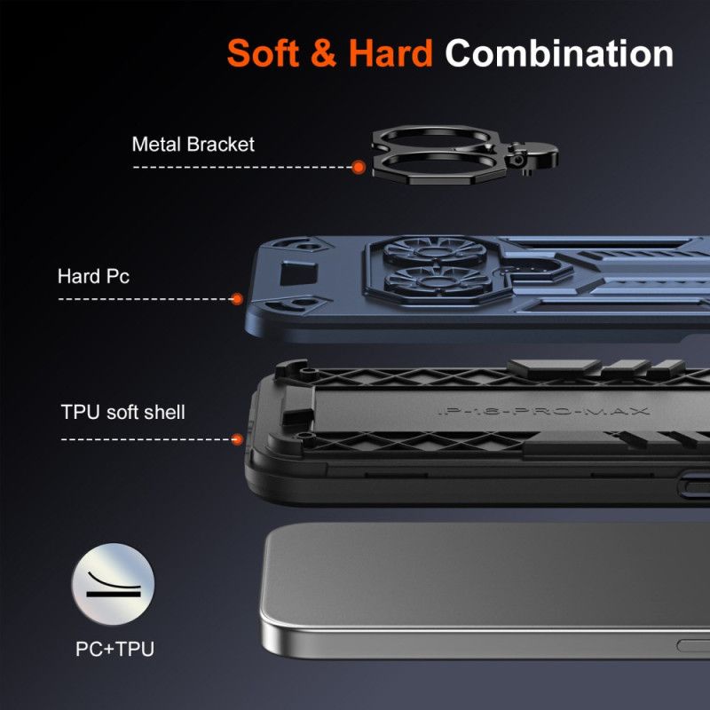 Coque iPhone 17 Pro Max Support-Anneau et Béquille