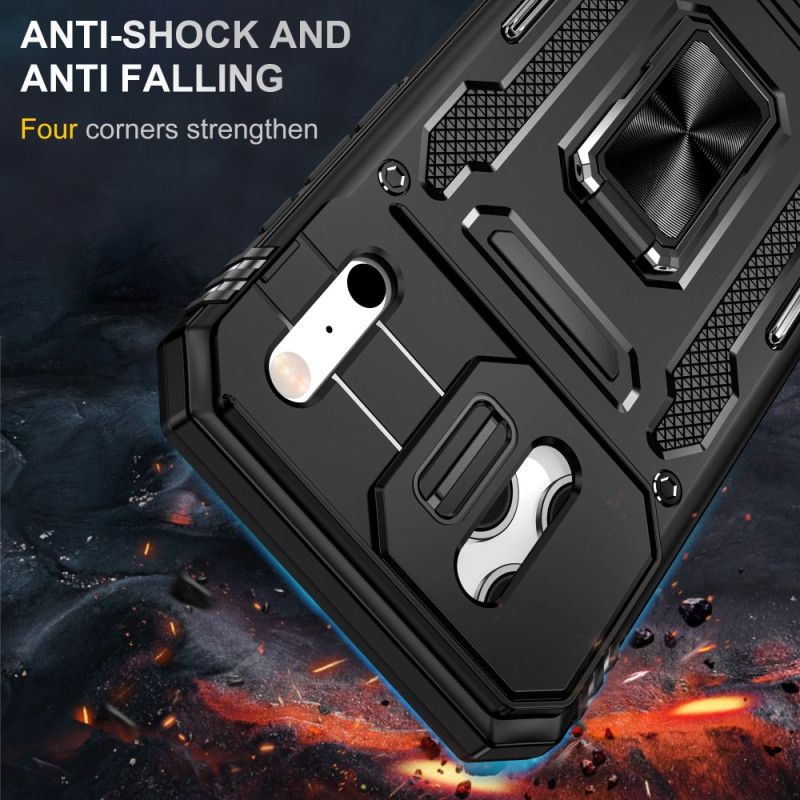 Coque iPhone 17 Pro Max Support et Protection d'Objectif Effet Métal