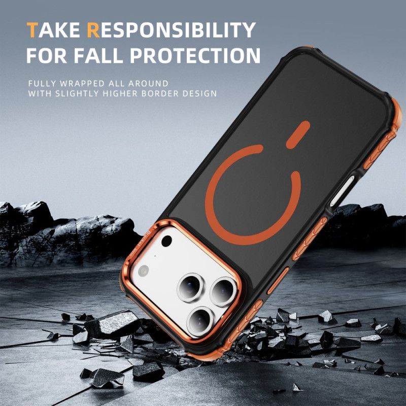 Coque iPhone 17 Pro Max Support pour Objectif Compatible MagSafe Noire