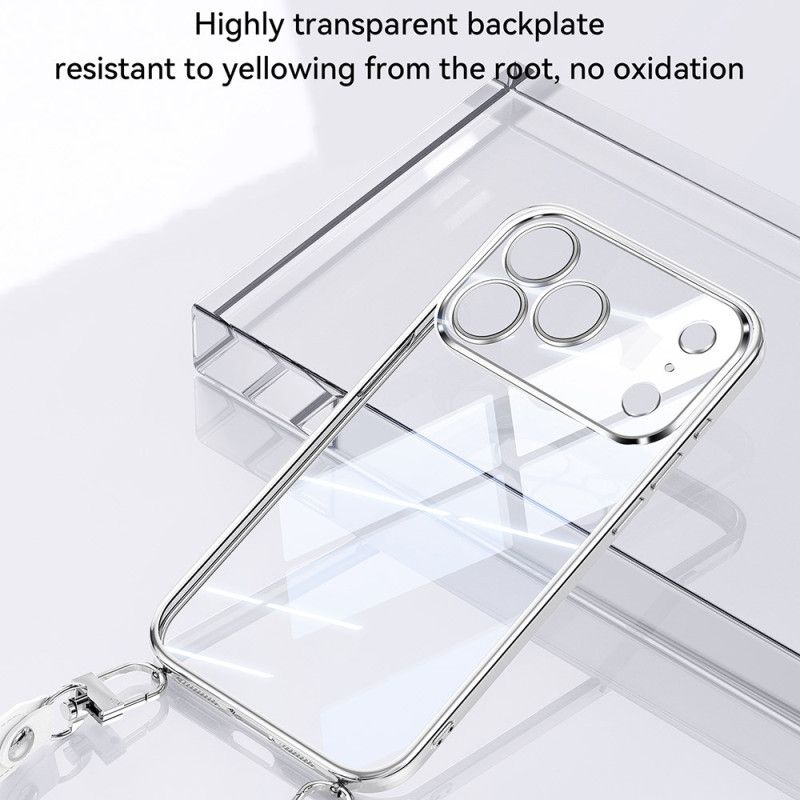 Coque iPhone 17 Pro Max Transparente à Lanière