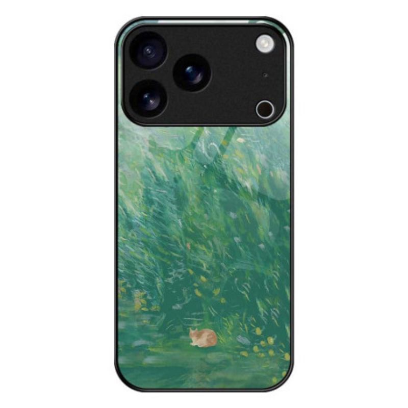 Coque iPhone 17 Pro Max Verre Trempé Peinture Chat